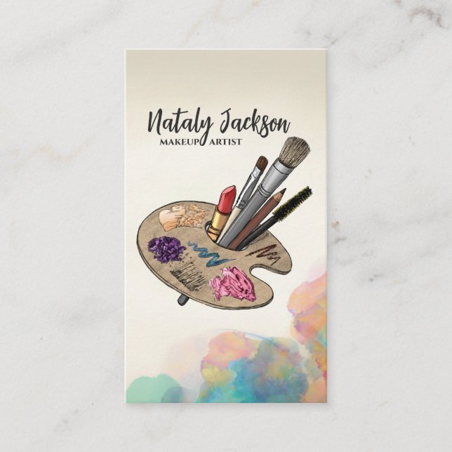 Cartão De Visita Paleta de ferramentas de artista de ativação (Frente)