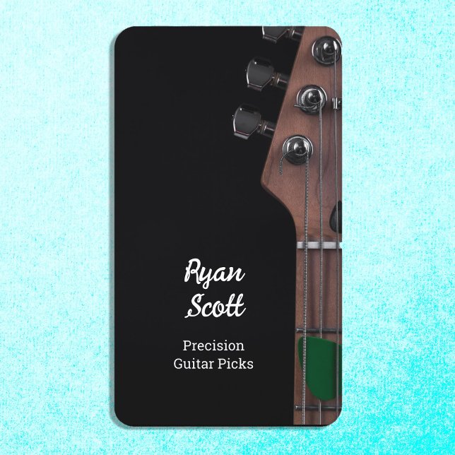 Cartão De Visita Paleta de Violão (Guitar Pick Business Cards)
