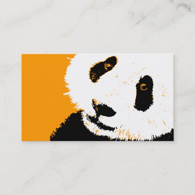 Cartão De Visita panda. (Frente)