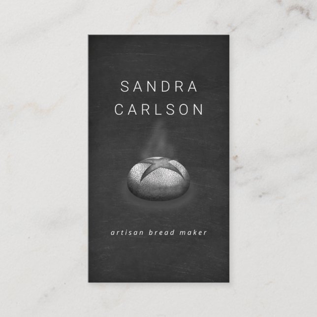 Cartão De Visita panela de pão artesanal  (Frente)