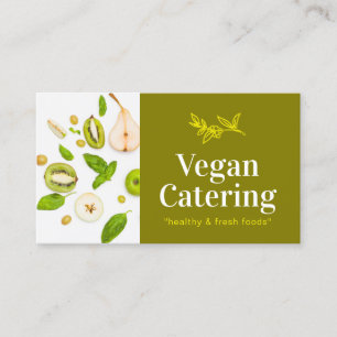 Cartão De Visita Panificação do Vegan Orgânico da Nutrição Verde Co