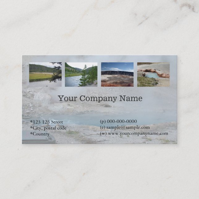 Cartão De Visita Panorama, profissional de fotografia pessoal (Frente)