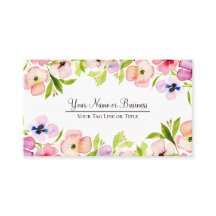 Pansias de Aquarela Elegantes Código QR Feminino