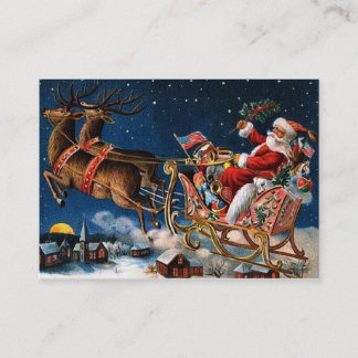 Cartão De Visita Papai Noel está vindo à cidade