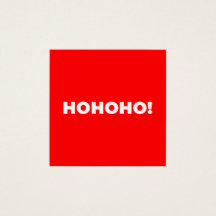 Cartão de Visita Papai Noel Vermelho Minimalista M