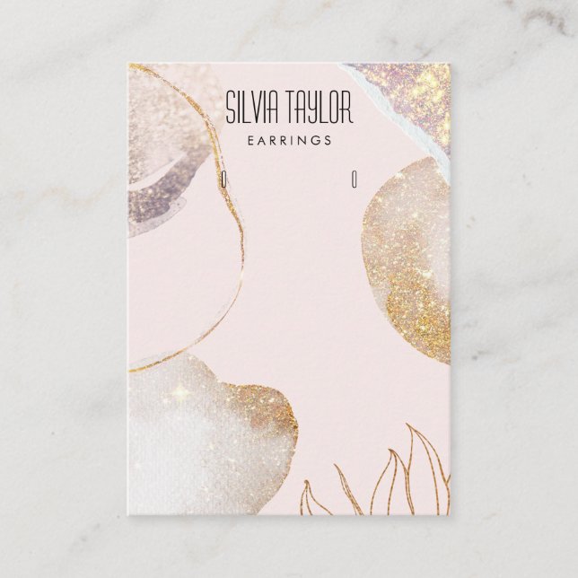 Cartão De Visita papel abstrato simples Mínimo para visualização (Frente)