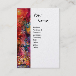 Cartão De Visita Papel cor-de-rosa EXCALIBUR MONOGRAM