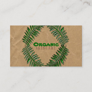 Cartão De Visita Papel de Brown escuro orgânico
