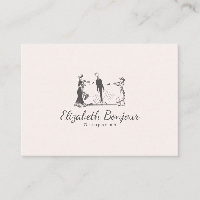 Cartão De Visita PAPEL DE Magnetismo Animal E OPÇÕES DE DIMENSÃO -  (Frente)