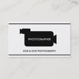Cartão De Visita Papel do ouro da fotografia da cineasta do