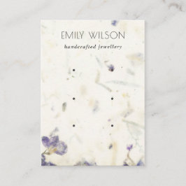 Cartão De Visita Papel Floral Púrpura Textura 3