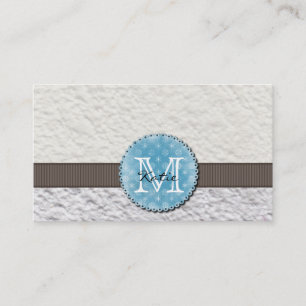 Cartão De Visita Papel Handmade Monogrammed