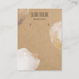 Cartão De Visita papel simples mínimo para o artesanato Enrelaçando