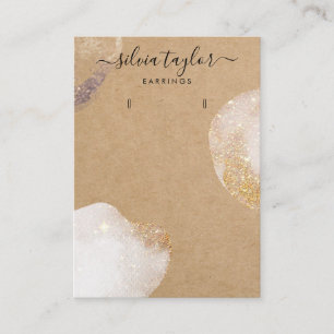 Cartão De Visita papel simples mínimo para o artesanato Enrelaçando