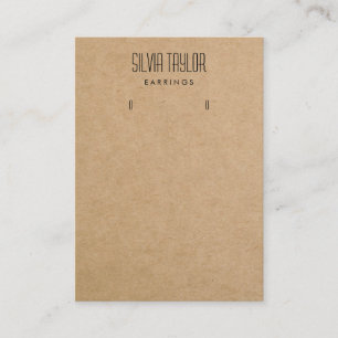 Cartão De Visita papel simples mínimo para o artesanato Enrelaçando