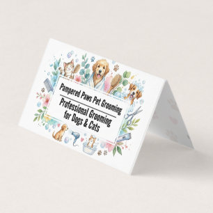 Cartão De Visita Papelaria Personalizada de Higiene de Animais de E