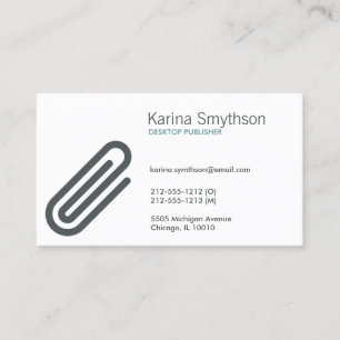Cartão de visita PAPERCLIP