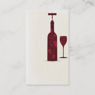 cartão de visita para a adega