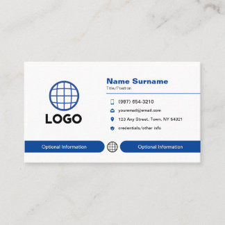 Cartão de visita para a indústria de logotipos per