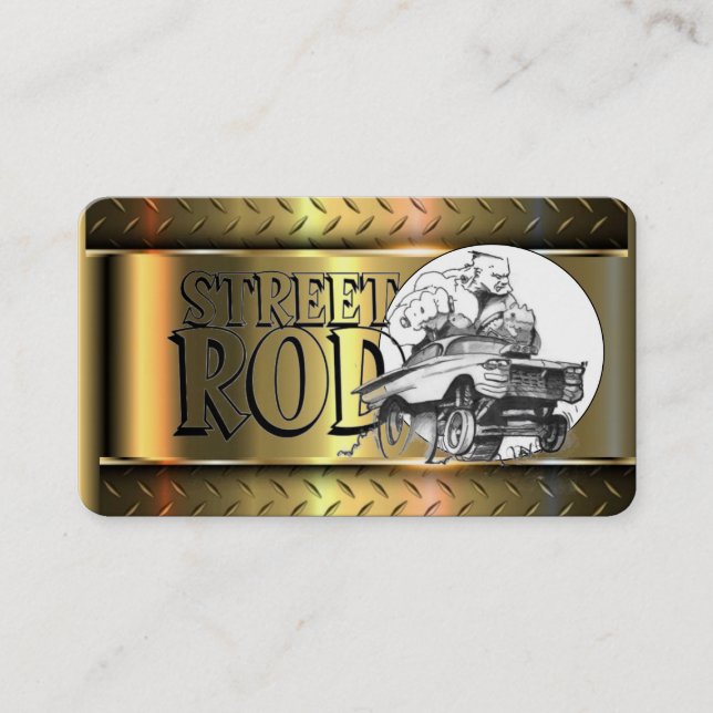 Cartão de visita para automóveis (Frente)