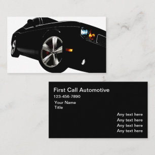 Cartão de visita para automóveis Modelo Design