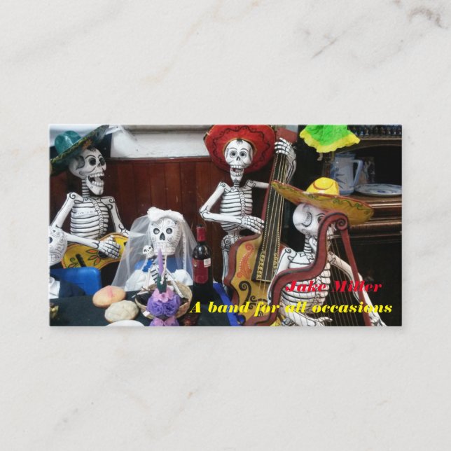 Cartão de visita para bandas (Frente)