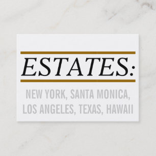 Cartão De Visita Para corretores e peritos em imóveis