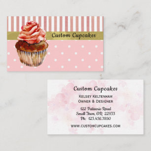 Cartão de Visita para Cupcake de Bandeja de Listr