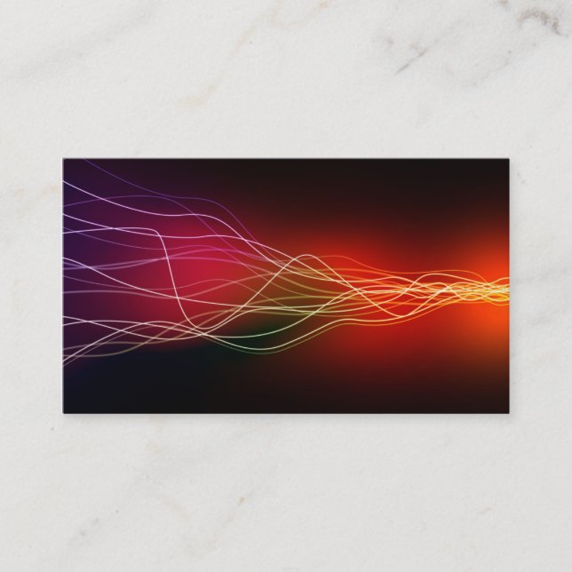 cartão de visita para DJ, eletricista, clube, (Frente)