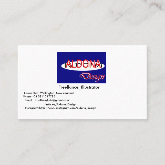 Cartão de visita para ilustrador (Frente)