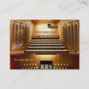Cartão de visita para músicos da igreja - consol