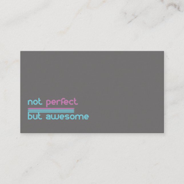 Cartão De Visita Para não aperfeiçoar mas impressionante!! (Frente)