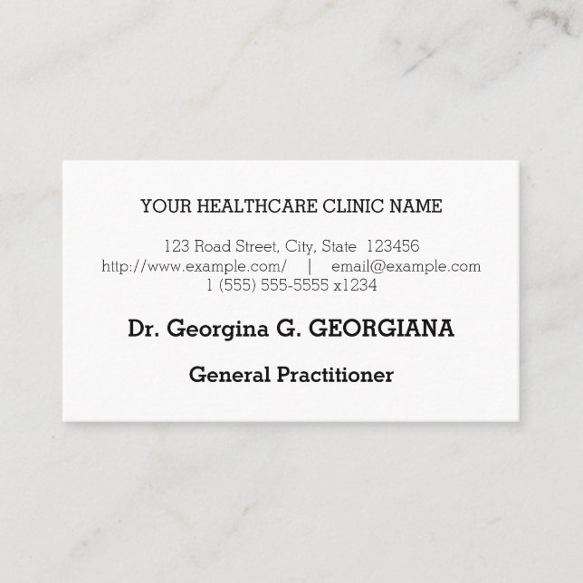 Cartão de visita para Nostalgia, Tradicional e Vin (Frente)