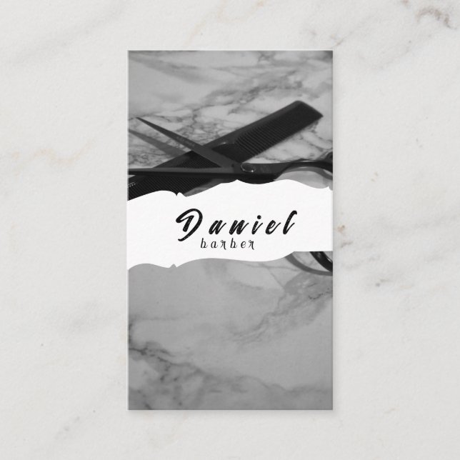 Cartão de visita para o estilo perfeito do cabelo (Frente)