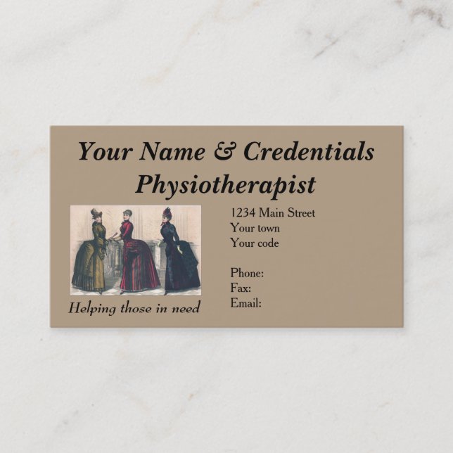 Cartão de visita para o fisioterapeuta - assim (Frente)