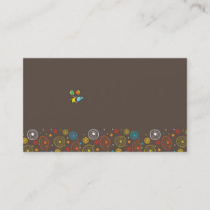 cartão de visita para o miúdo