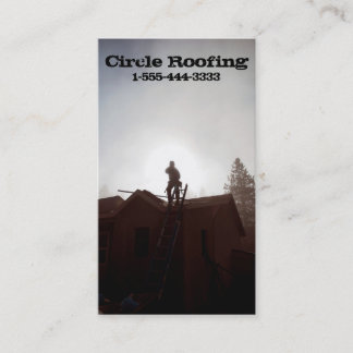 Cartão de visita para o Roofer/construção