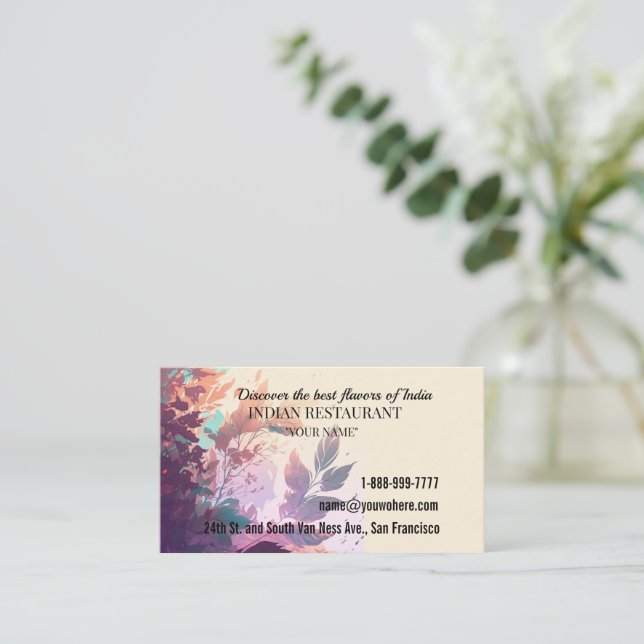 Cartão de visita para profissionais de negócios (Em pé/Frente)