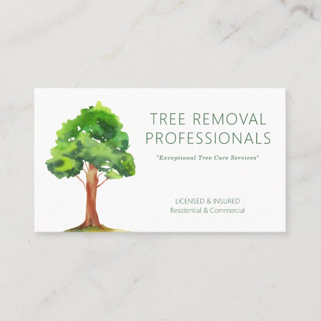 Cartão de visita para profissionais de remoção de  (Frente)