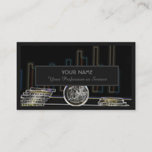 Cartão De Visita Para profissionais do setor bancário ou peritos f