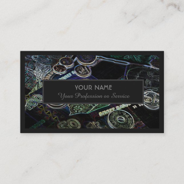 Cartão De Visita Para profissionais do setor bancário ou peritos fi (Frente)