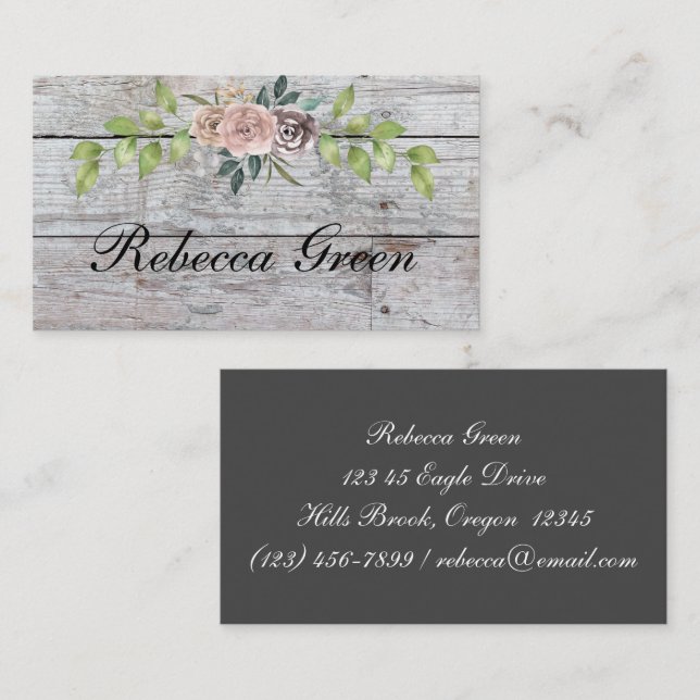 Cartão De Visita Para Sempre Dois Corações - Um Amor (Frente/Verso)