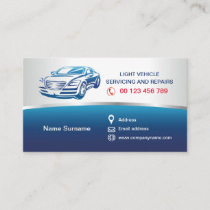 Cartão de visita para serviços automotivos