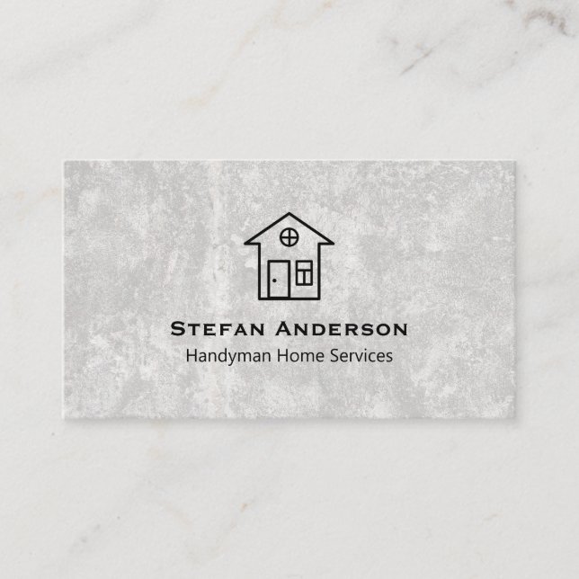 cartão de visita para serviços de mão de obra com  (Frente)