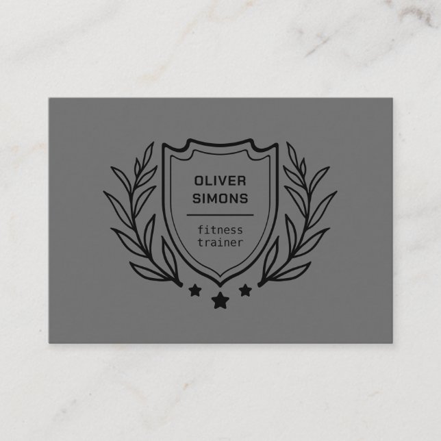 Cartão de visita para treinador de Malhações (Frente)