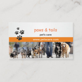 cartão de visita para treinadores de cães
