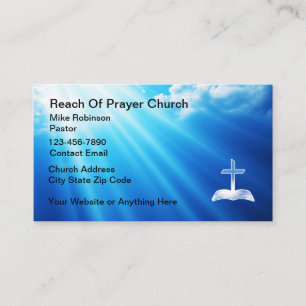 Cartão de visita para um pastor da Igreja