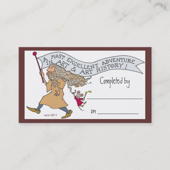 Cartão De Visita Parabéns! (Frente)