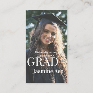 Cartão De Visita Parabéns graduado nome universidade turma 20XX