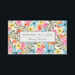 Cartão De Visita Paradise Floral Impressão<br><div class="desc">Mão pintada de design floral tropical por Shelby Allison.</div>